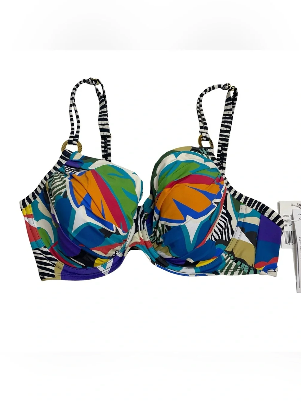 Bleu Rod Beattie The Mix Molded Cup Bikini Top 36D New NWT - Picture 1 of 8